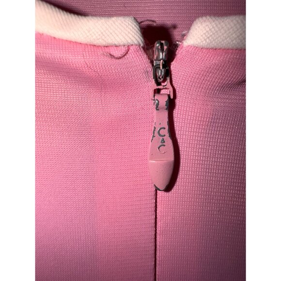 Pink Short-Sleeve Drawstring Waist Dress With Pockets & White Trim - Picture 7 of 10